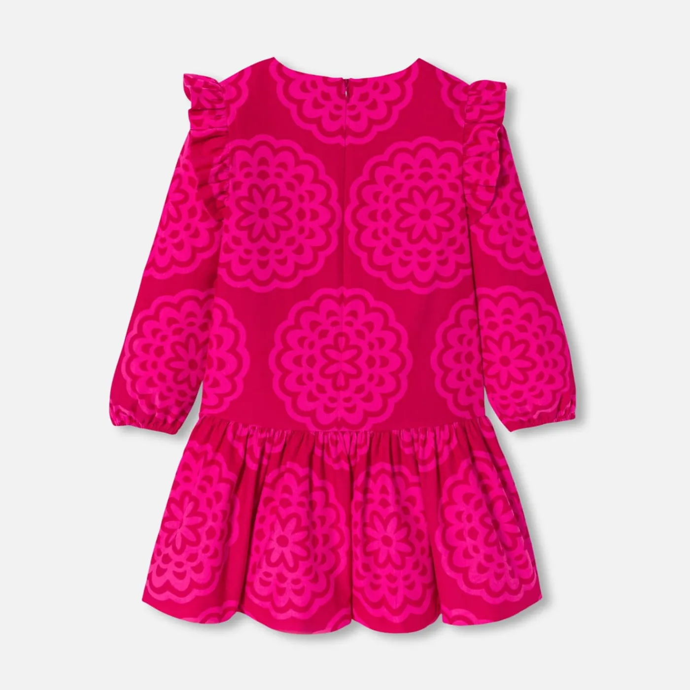 Jacadi Robe enfant fille imprimé rosace - lore ROSE/MULTICO