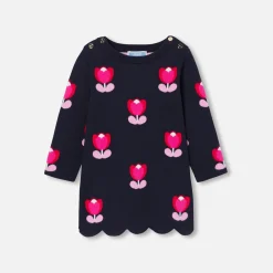 Jacadi Robe manches longues bébé fille - marine MARINE JACADI Outlet