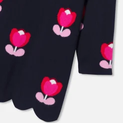 Jacadi Robe manches longues bébé fille - marine MARINE JACADI Outlet