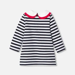 Jacadi Robe marinière bébé fille - BLANC/MARINE Outlet