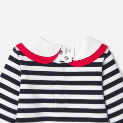 Jacadi Robe marinière bébé fille - BLANC/MARINE Outlet