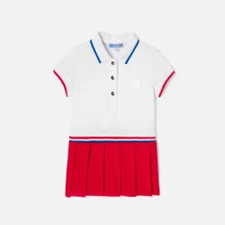 Jacadi Robe polo bébé fille - BLANC/ROUGE Hot