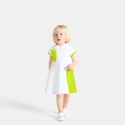 Jacadi Robe polo bébé fille - lore BLANC/MULTICO Hot