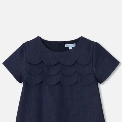 Jacadi Robe trapèze en jean enfant fille - DENIM FONCE Clearance