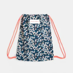 Jacadi Sac à goûter en tissu Liberty - x Tohana - MARINE/BLANC
