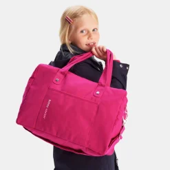 Jacadi Sac à langer en coton canvas - ROSE FUSCHIA