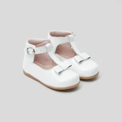 Jacadi Salomés bébé fille en cuir lisse - blanc BLANC JACADI Discount