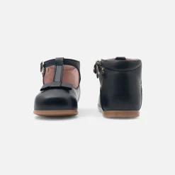 Jacadi Salomés bébé fille en cuir lisse - marine MARINE JACADI New