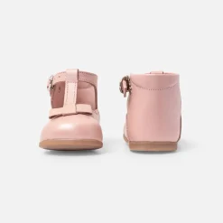 Jacadi Salomés bébé fille en cuir lisse - ROSE