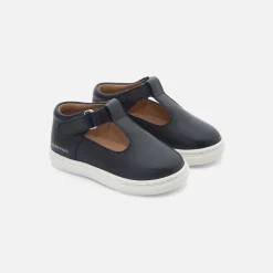 Jacadi Salomés bébé garçon en cuir lisse - marine MARINE JACADI Outlet