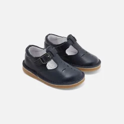 Jacadi Salomés bébé mixte en cuir lisse - marine MARINE JACADI Sale