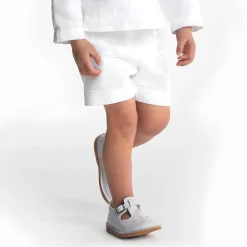 Jacadi Salomés bébé mixte en cuir lisse - blanc BLANC JACADI