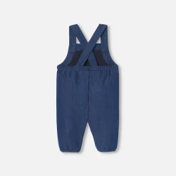 Jacadi Salopette bébé fille en jean souple - DENIM FONCE Hot