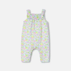 Jacadi Salopette bébé fille en tissu Liberty - lore BLANC/MULTICO Hot