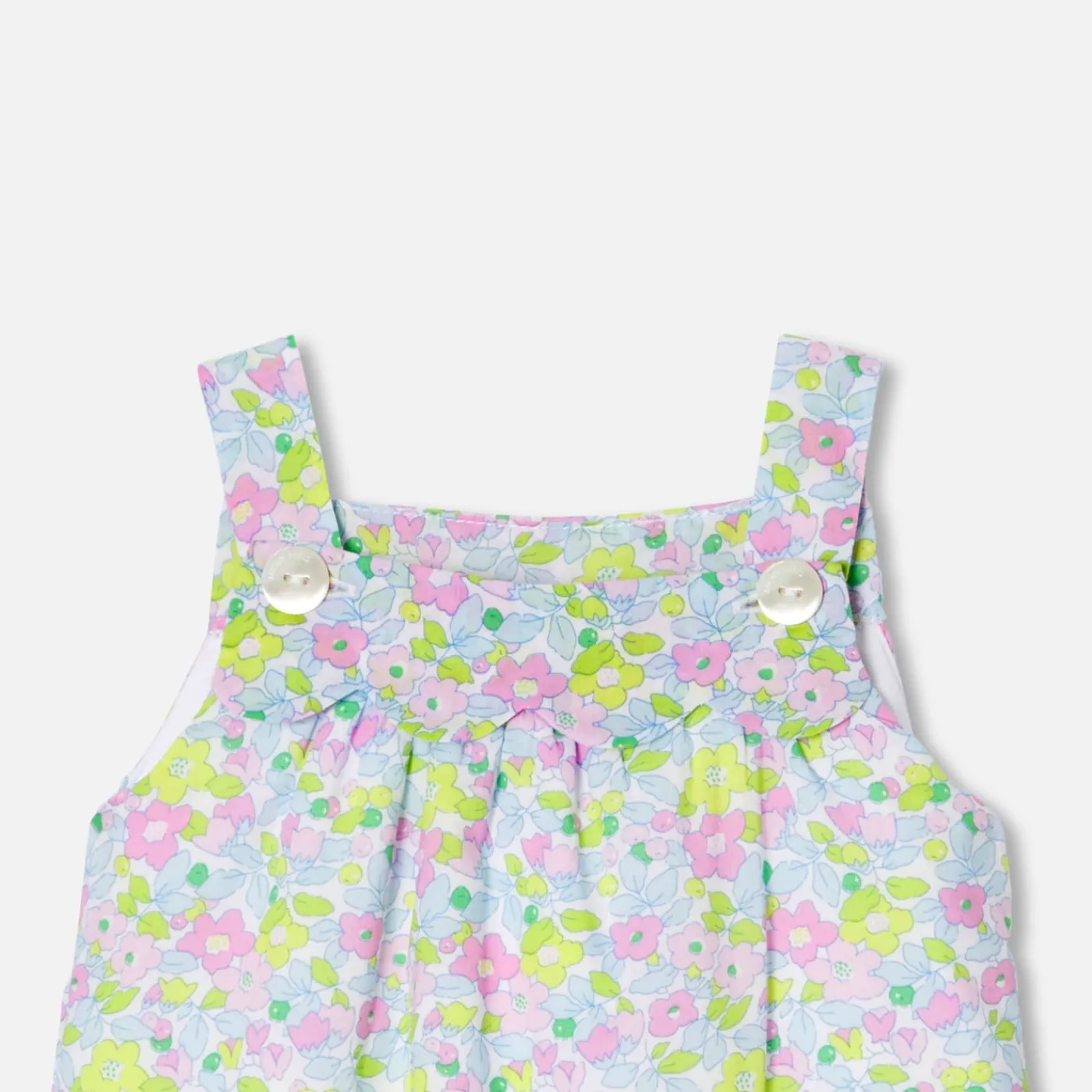 Jacadi Salopette bébé fille en tissu Liberty - lore BLANC/MULTICO Hot