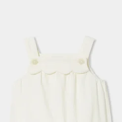 Jacadi Salopette bébé fille en velours - blanc doux BLANC DOUX JACADI Best