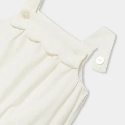 Jacadi Salopette bébé fille en velours - blanc doux BLANC DOUX JACADI Best