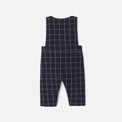 Jacadi Salopette bébé garçon à carreaux - MARINE/BLANC New