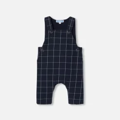 Jacadi Salopette bébé garçon à carreaux - MARINE/BLANC Online