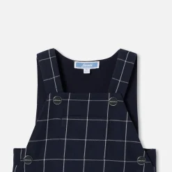 Jacadi Salopette bébé garçon à carreaux - MARINE/BLANC Online