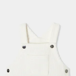 Jacadi Salopette bébé garçon en velours - blanc doux BLANC DOUX JACADI Clearance