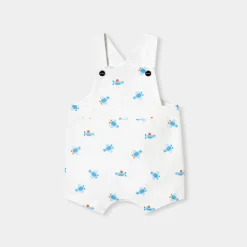 Jacadi Salopette courte bébé garçon - lore BLANC/MULTICO Clearance