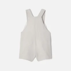 Jacadi Salopette en lin bébé garçon - GRIS SOURIS Sale