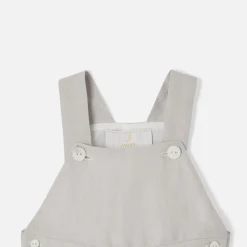 Jacadi Salopette en lin bébé garçon - GRIS SOURIS Sale
