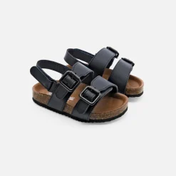 Jacadi Sandales bébé garçon en cuir lisse - marine MARINE JACADI Outlet