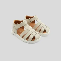 Jacadi Sandales bébé garçon en cuir - blanc doux BLANC DOUX JACADI Clearance
