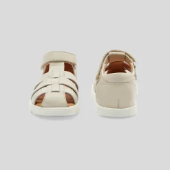 Jacadi Sandales bébé garçon en cuir - blanc doux BLANC DOUX JACADI Clearance