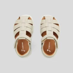 Jacadi Sandales bébé garçon en cuir - blanc doux BLANC DOUX JACADI Clearance
