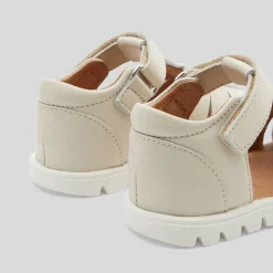 Jacadi Sandales bébé garçon en cuir - blanc doux BLANC DOUX JACADI Clearance