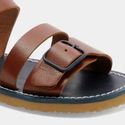 Jacadi Sandales enfant garçon en cuir lisse - NATUREL New