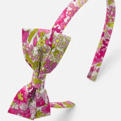 Jacadi Serre-tête enfant fille en tissu Liberty - lore MULTICO New