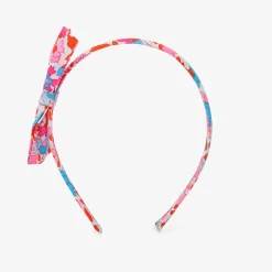 Jacadi Serre-tête enfant fille en tissu Liberty - lore ORANGE/MULTICO