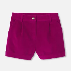 Jacadi Short en velours côtelé enfant fille - VIOLINE Outlet