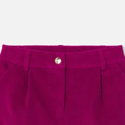 Jacadi Short en velours côtelé enfant fille - VIOLINE Outlet