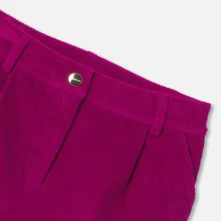 Jacadi Short en velours côtelé enfant fille - VIOLINE Outlet