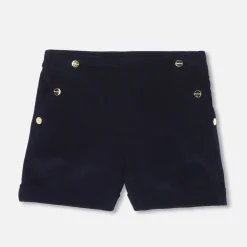 Jacadi Short en velours enfant fille - marine MARINE JACADI Clearance