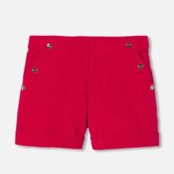 Jacadi Short en velours enfant fille - ROUGE RUBIS
