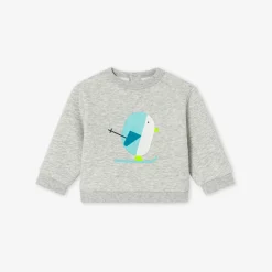 Jacadi Sweat bébé garçon doublé en sherpa - gris chine clair GRIS CHINE CLAIR JACADI Clearance