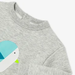 Jacadi Sweat bébé garçon doublé en sherpa - gris chine clair GRIS CHINE CLAIR JACADI Clearance