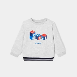 Jacadi Sweat bébé garçon en molleton - gris chine clair GRIS CHINE CLAIR JACADI Clearance