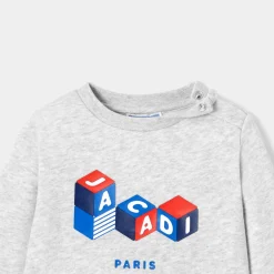 Jacadi Sweat bébé garçon en molleton - gris chine clair GRIS CHINE CLAIR JACADI Clearance
