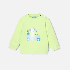 Jacadi Sweat bébé garçon en molleton - VERT ANIS Sale