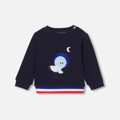 Jacadi Sweat bébé garçon en molleton - marine MARINE JACADI Clearance