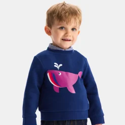 Jacadi Sweat bébé garçon en molleton - BLEU FONCE New