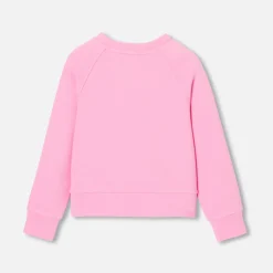Jacadi Sweat enfant fille en maille piquée - ROSE TENDRE Clearance