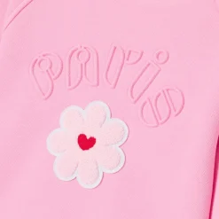 Jacadi Sweat enfant fille en maille piquée - ROSE TENDRE Clearance
